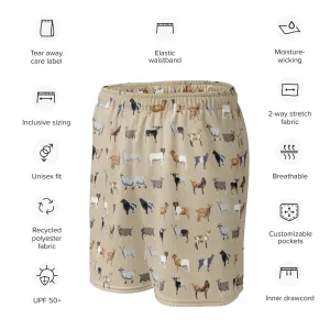 🏃‍♀️ Goat Printed Athletic Shorts – Eco-Friendly & Comfortable
