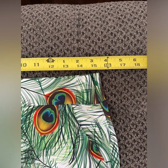🆕 Loudmouth Woodworth Austin Tayshiss Golf Skort Size 4 Peacock Print NWT