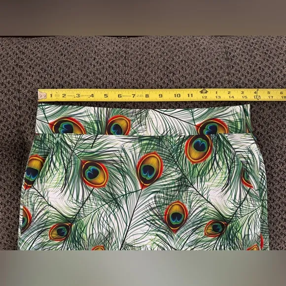 🆕 Loudmouth Woodworth Austin Tayshiss Golf Skort Size 4 Peacock Print NWT