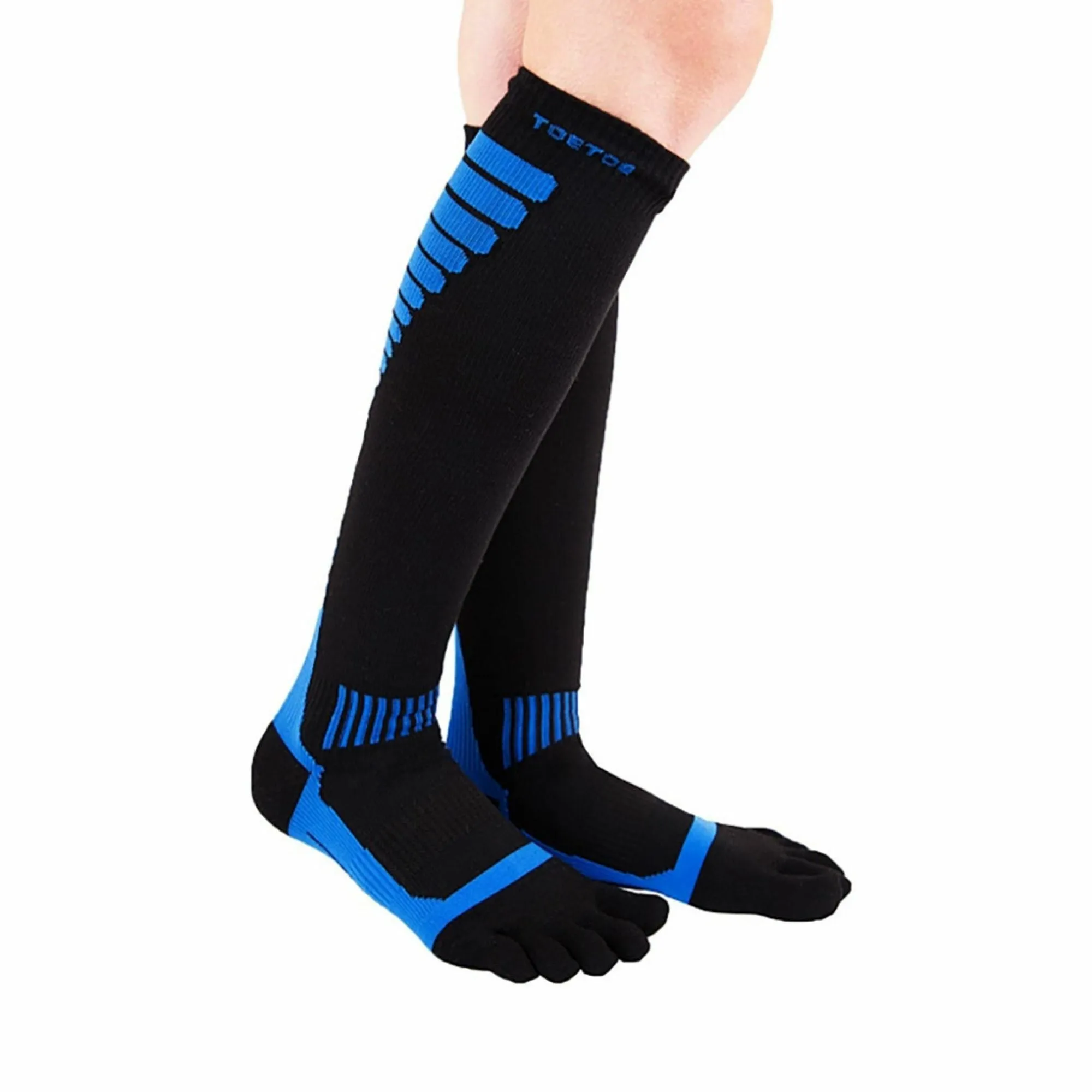 1 Pack Mens & Ladies Sports Compression Knee High Toe Socks