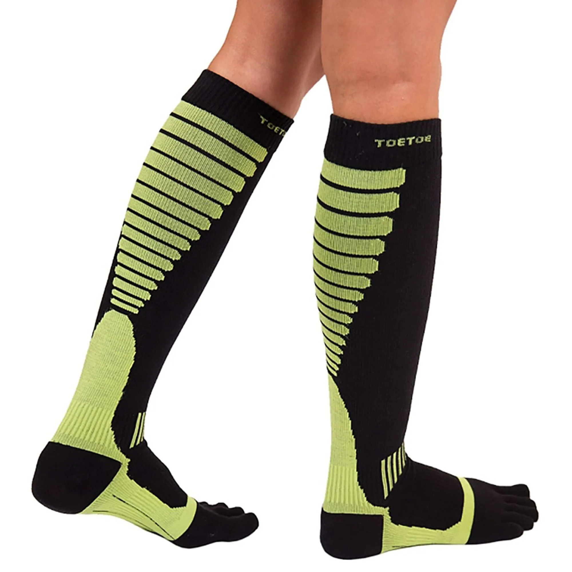 1 Pack Mens & Ladies Sports Compression Knee High Toe Socks