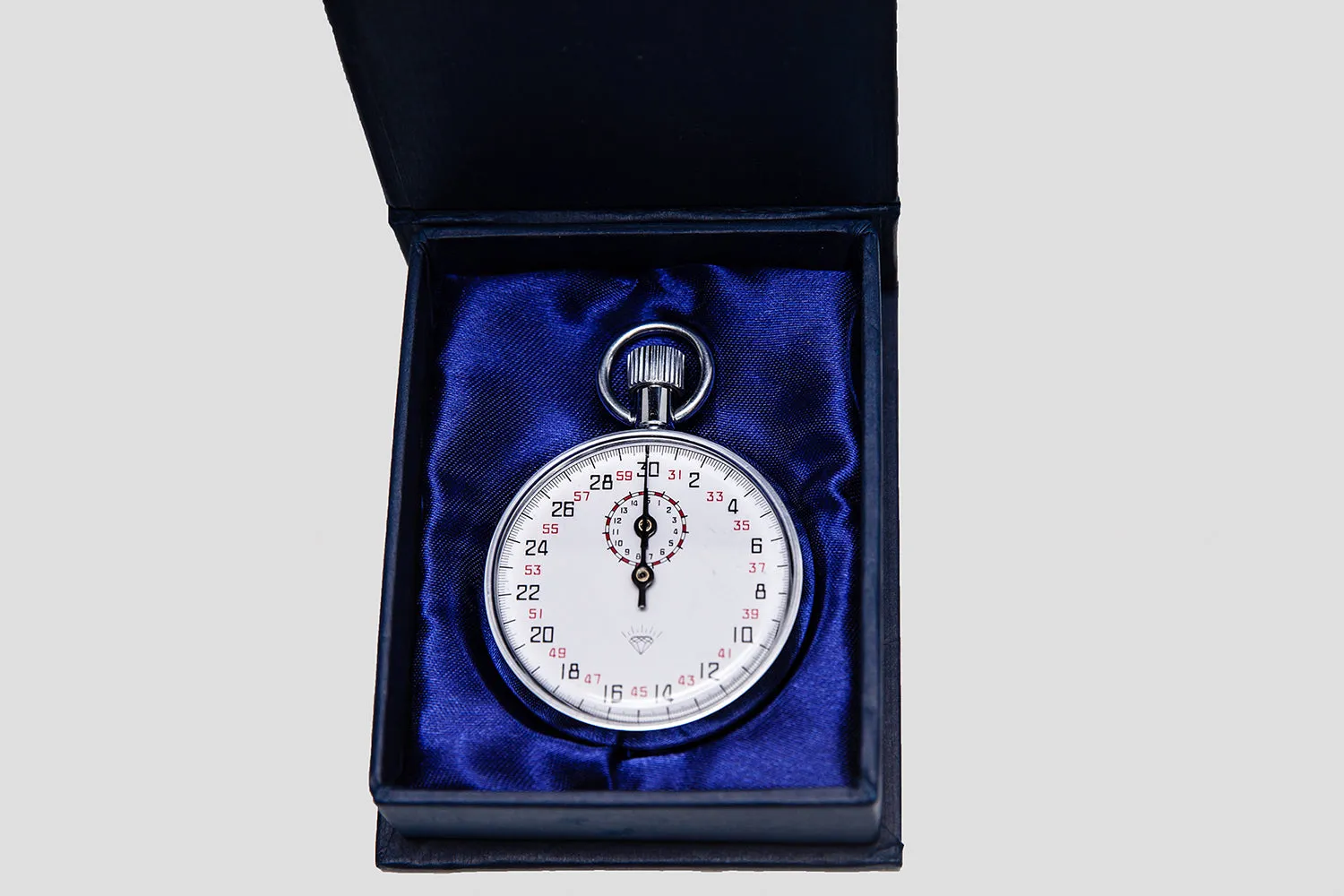 15 Minute "Diamond" Steel Mechanical Stopwatch