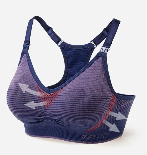 180813XZ Seamless Antibacterial Maternity& Nursing Sports Bra