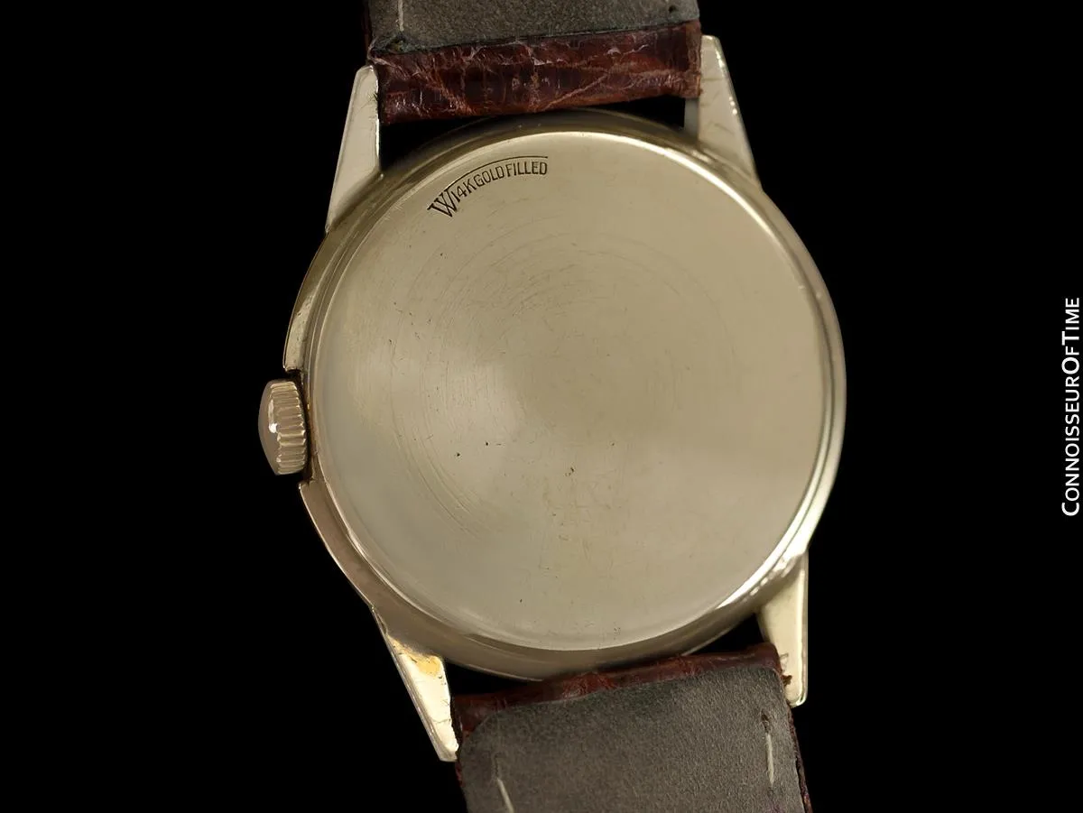 1950's Lord Elgin Direct Read "Chevron" Digital Jump Hour Watch - 14K Gold Filled