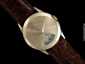 1950's Lord Elgin Direct Read "Chevron" Digital Jump Hour Watch - 14K Gold Filled