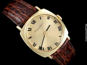 1969 IWC Vintage Mens Midsize Handwound Buckley Dial Dress Watch, Caliber 422 - 18K Gold