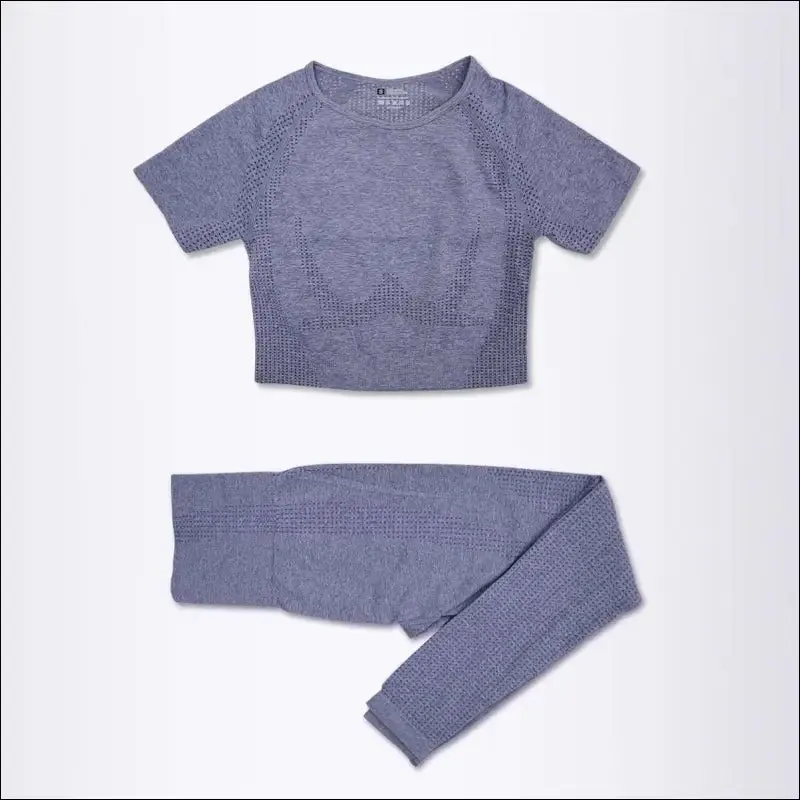 2/3/5pcs seamless yoga set workout sportswear gym clothing fitness long sleeve crop top high waist