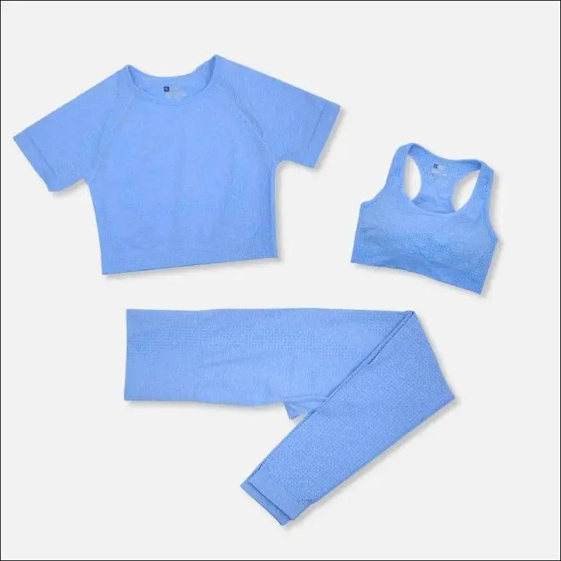 2/3/5pcs seamless yoga set workout sportswear gym clothing fitness long sleeve crop top high waist