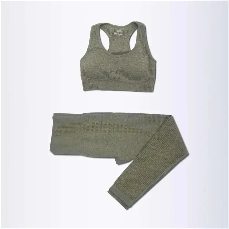 2/3/5pcs seamless yoga set workout sportswear gym clothing fitness long sleeve crop top high waist