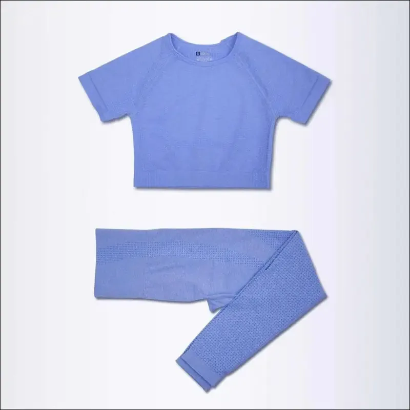 2/3/5pcs seamless yoga set workout sportswear gym clothing fitness long sleeve crop top high waist