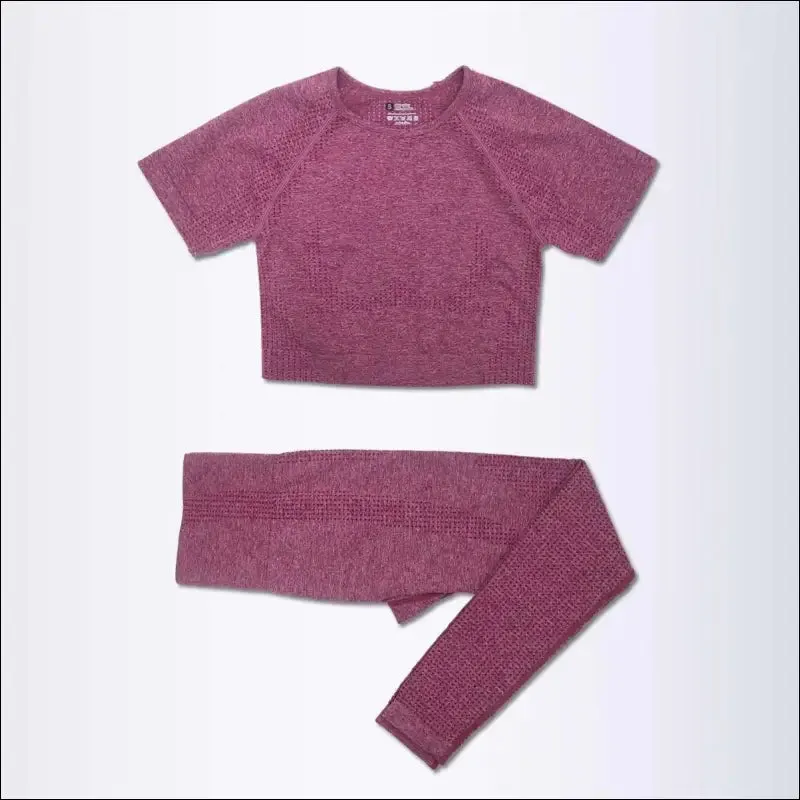 2/3/5pcs seamless yoga set workout sportswear gym clothing fitness long sleeve crop top high waist