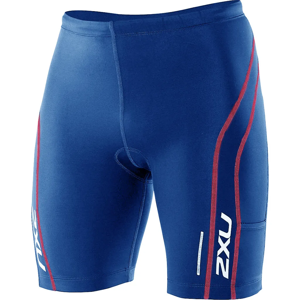 2XU Comp Tri Short   Pockets, Herren, blau/rot