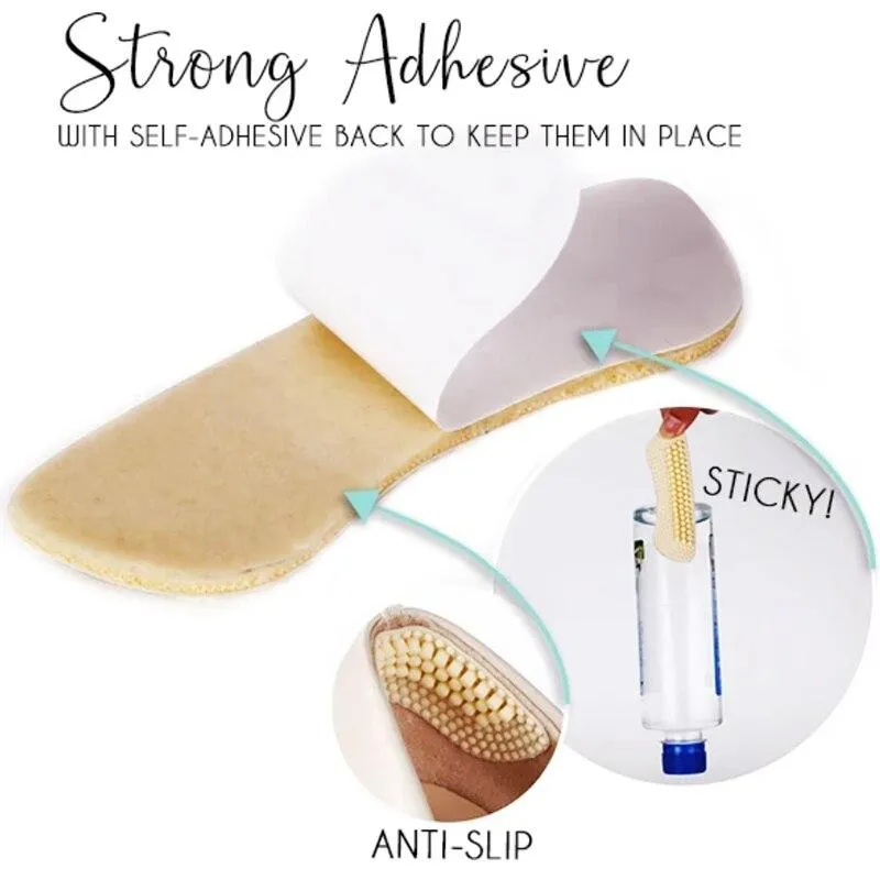 3 Pairs 4D Massage Anti-blister Heel Cushions Silicone Heel Pads for High Heels Flats EDF88