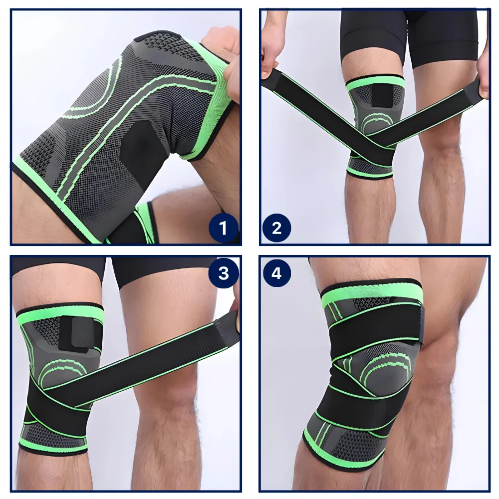 3D Knee Compression Sleeve for Pain Relief, Support, and Stability during Sports & Daily Activities