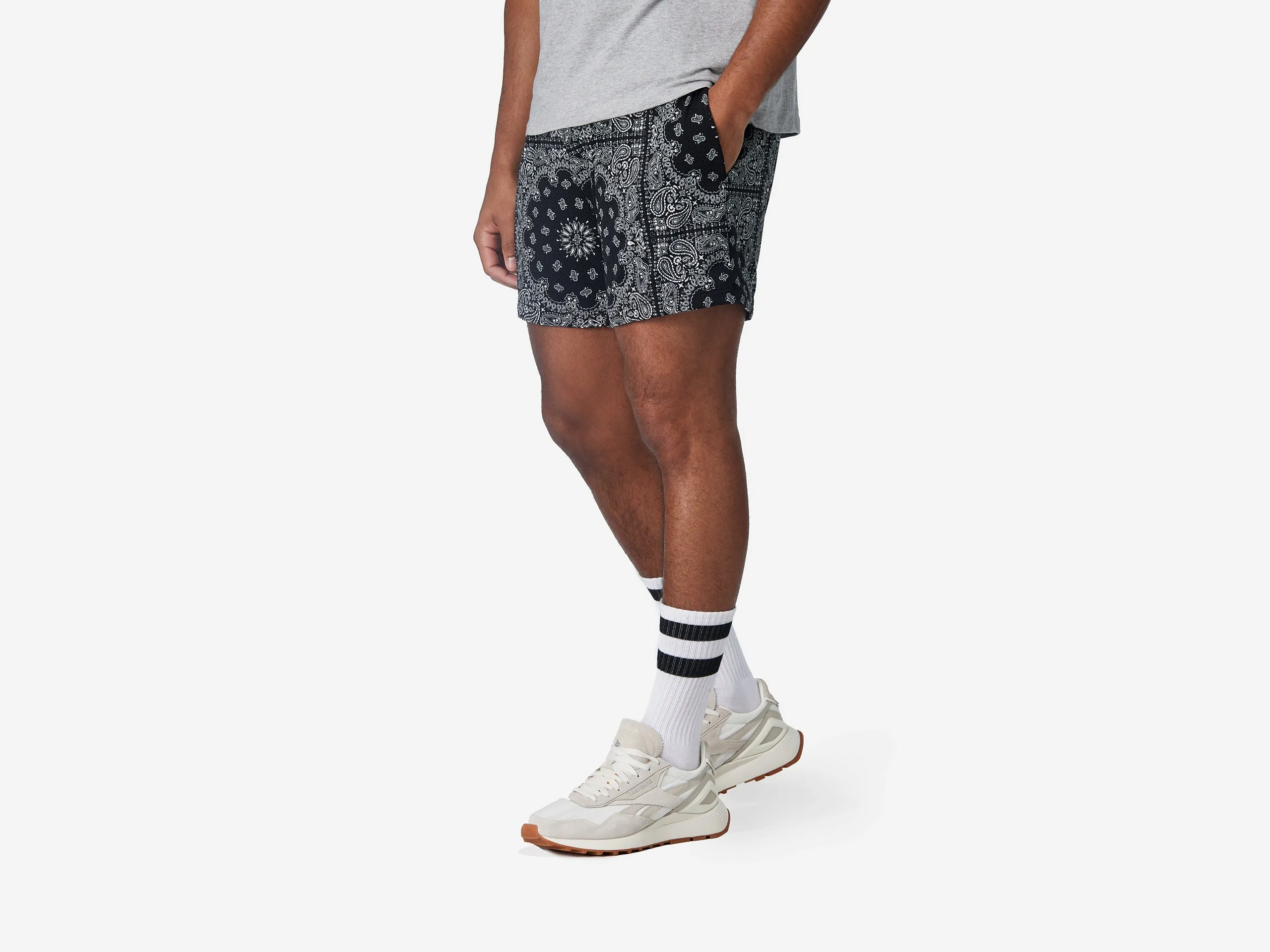 4" Pocket Lounge Short ~ Bandana