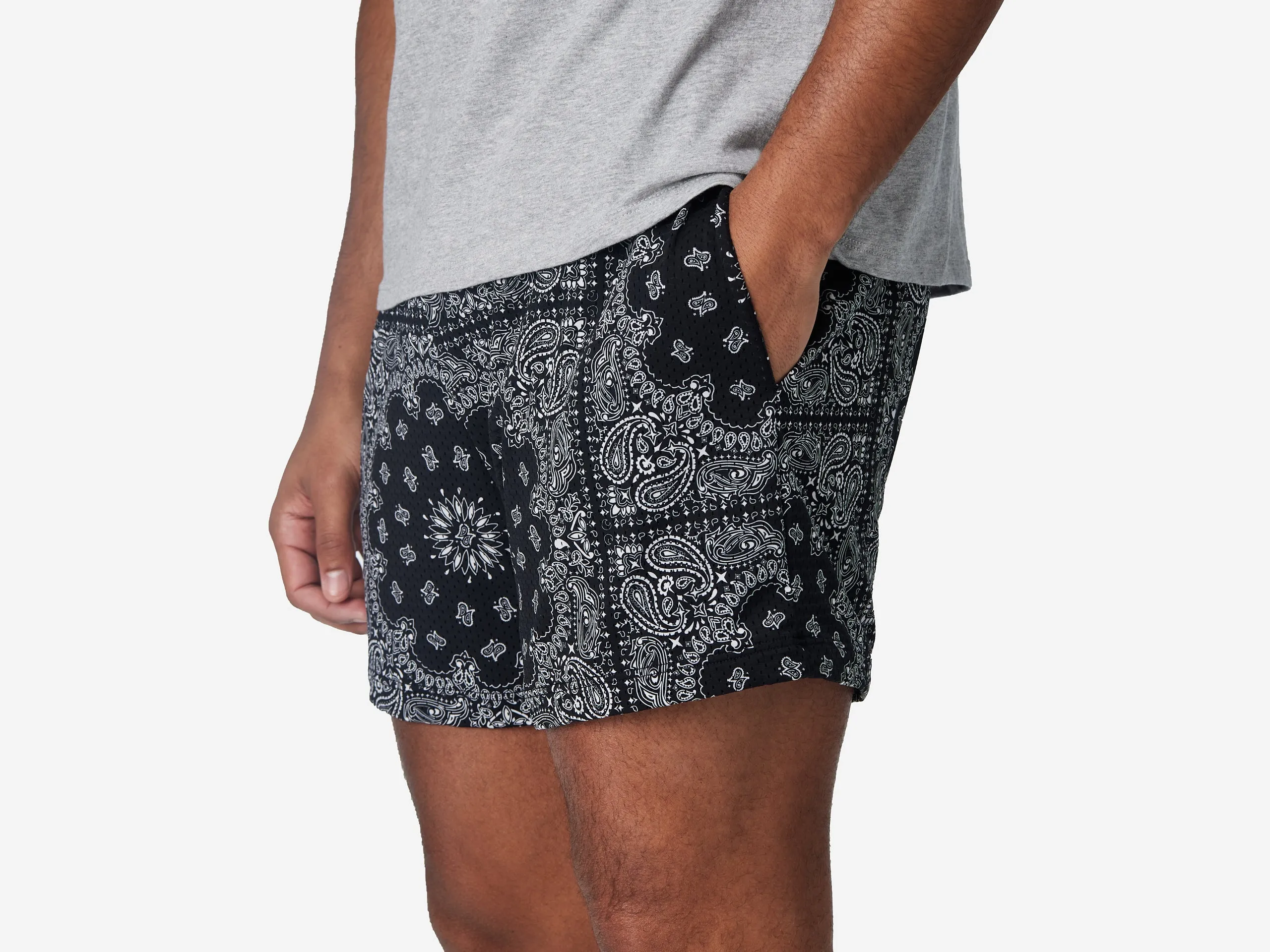 4" Pocket Lounge Short ~ Bandana