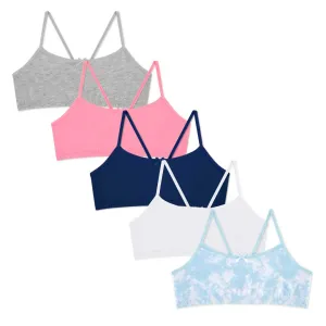 5 Pack Cotton Racerback Bras