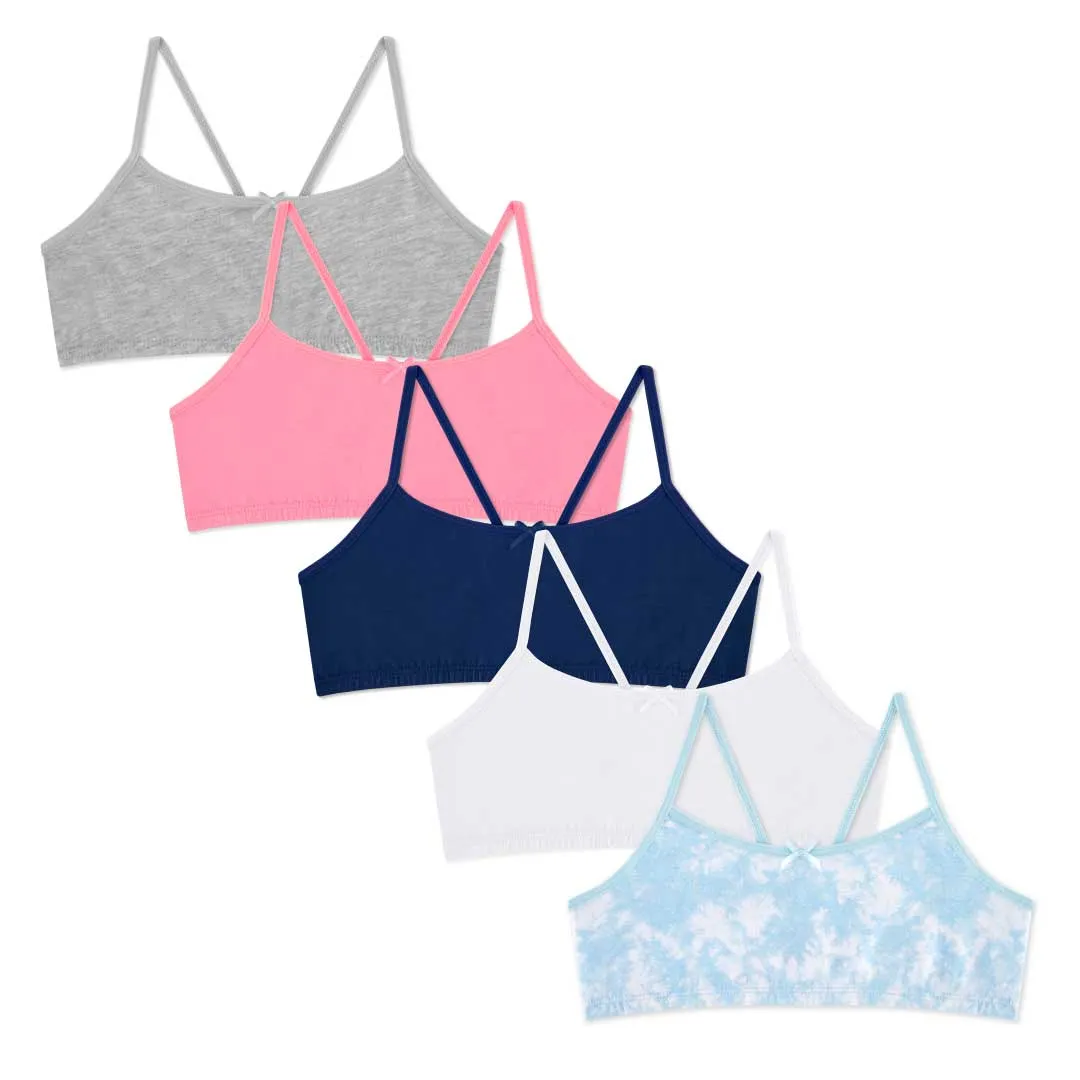 5 Pack Cotton Racerback Bras