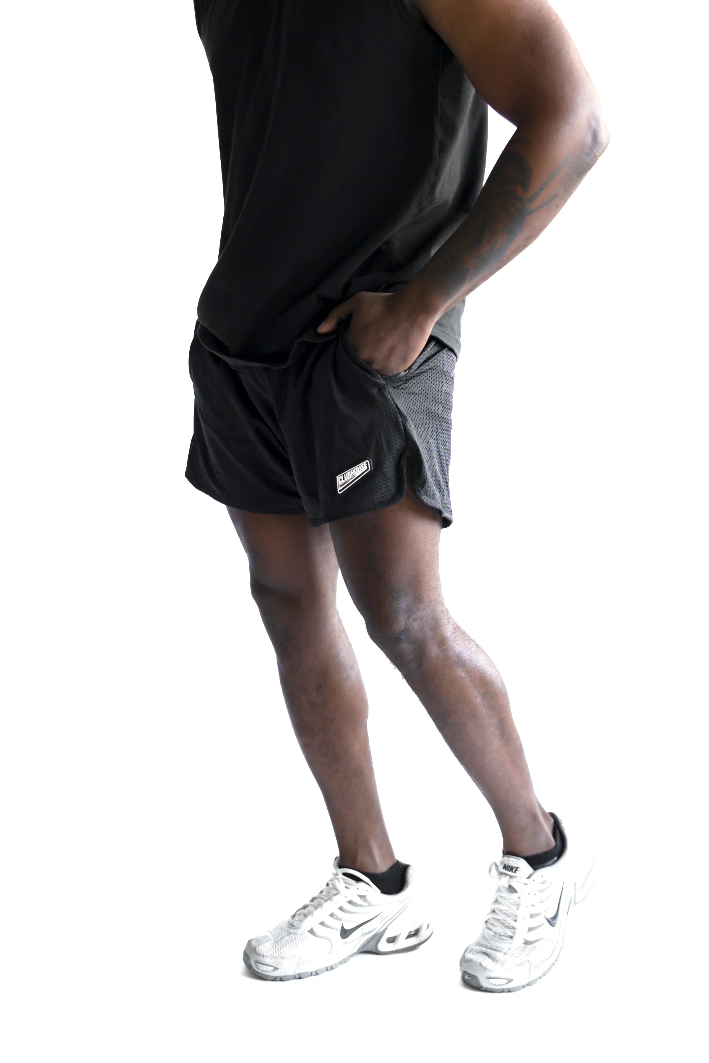 5" Mesh Court Shorts - Black