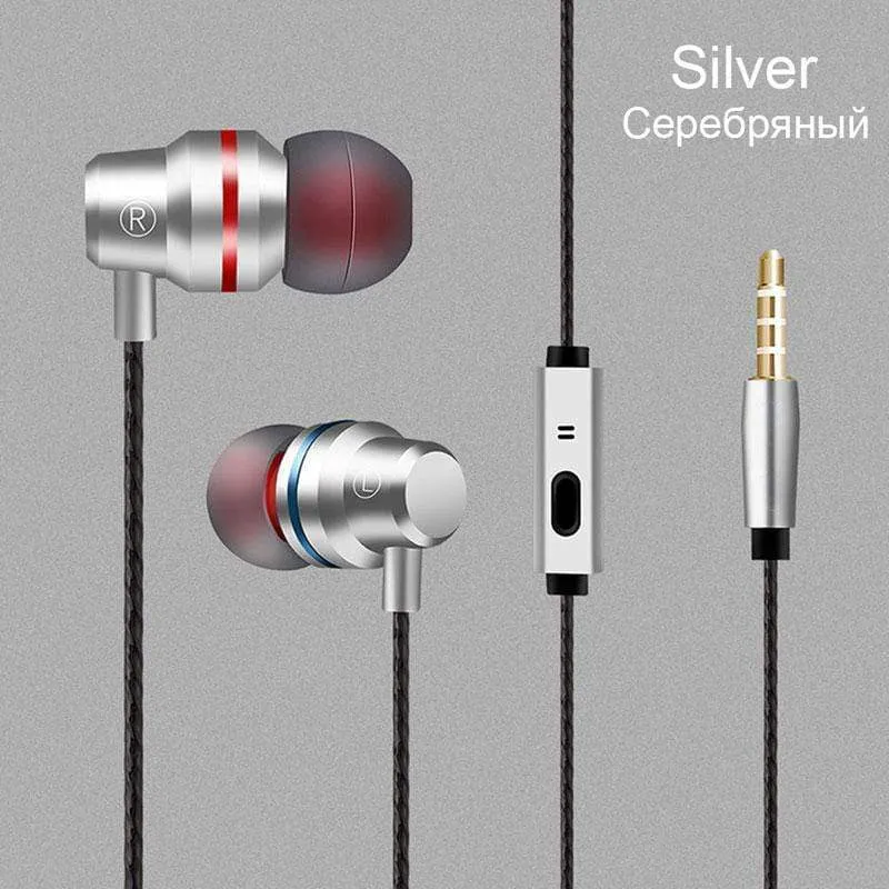 6D Sound Metal In-Ear Earphone Anti-Sweat Stereo Super Bass