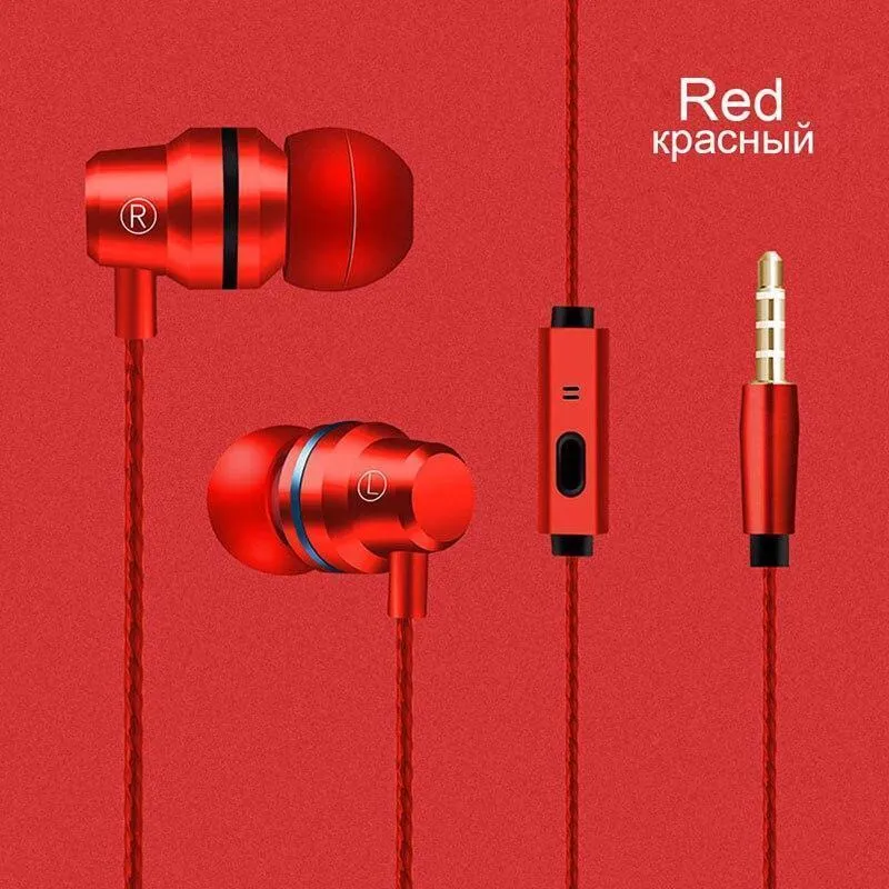 6D Sound Metal In-Ear Earphone Anti-Sweat Stereo Super Bass