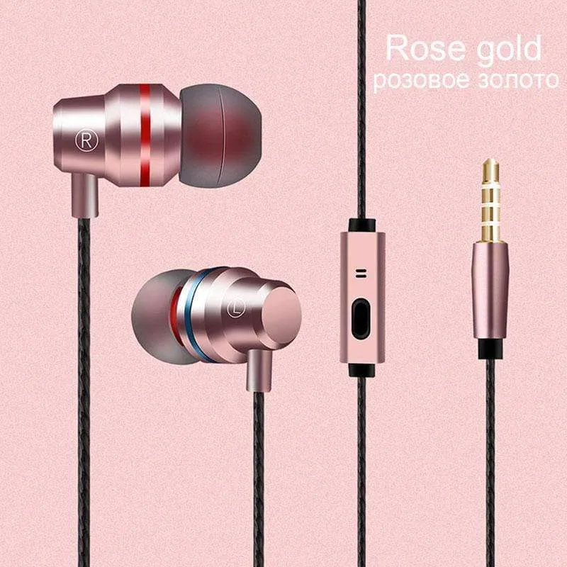 6D Sound Metal In-Ear Earphone Anti-Sweat Stereo Super Bass