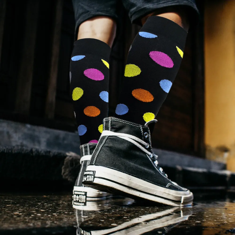 8-Pairs Cool Design Compression Socks for Man and Woman (20-30 mmHG）| ACTINPUT