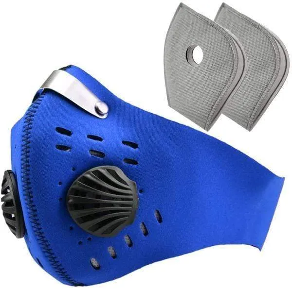 Activated Carbon Sport Dust Mask with Exhalation Valves