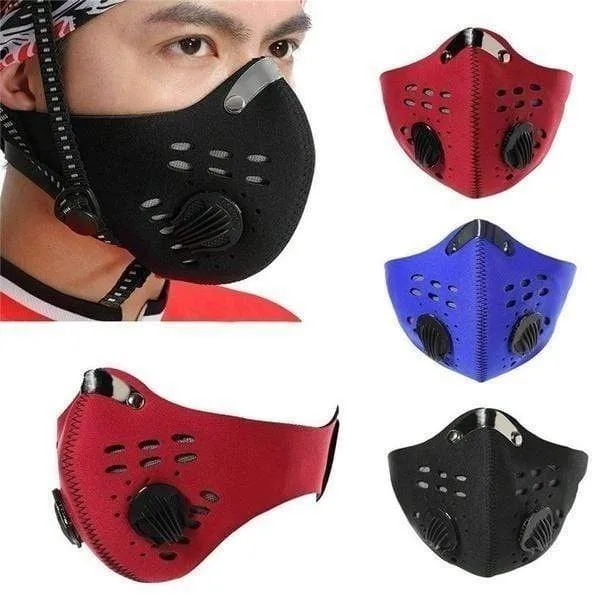 Activated Carbon Sport Dust Mask with Exhalation Valves