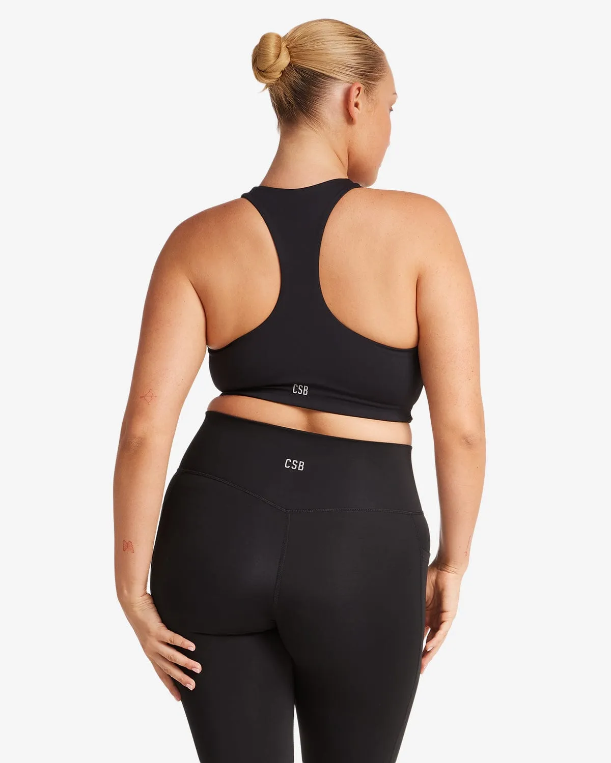Activluxe Dawn Zip Crop | Black