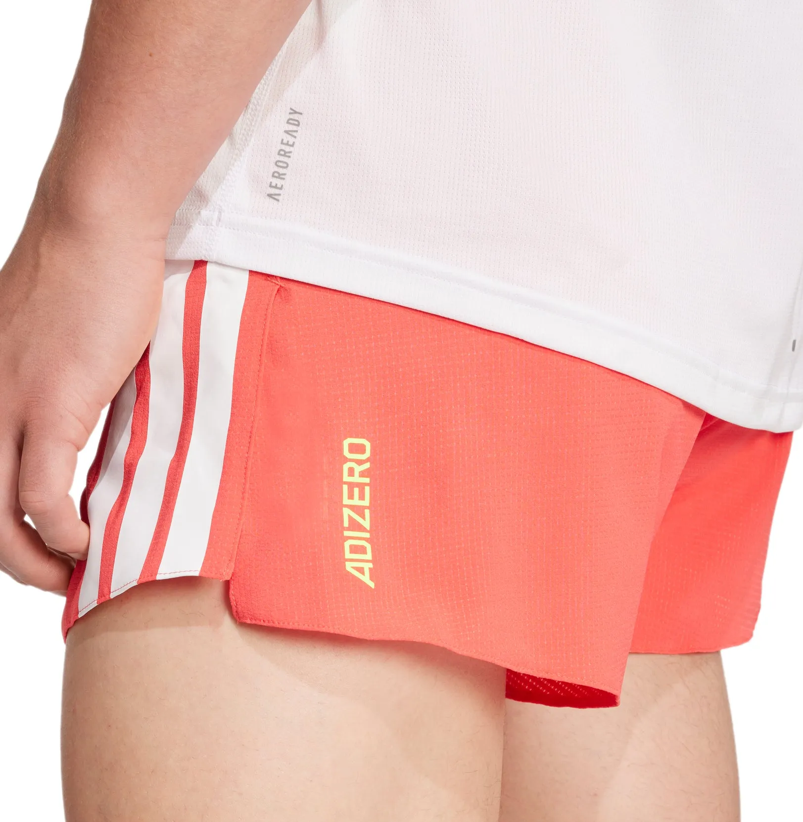 adidas Adizero Gel Pocket 3 Inch Mens Running Shorts - Red
