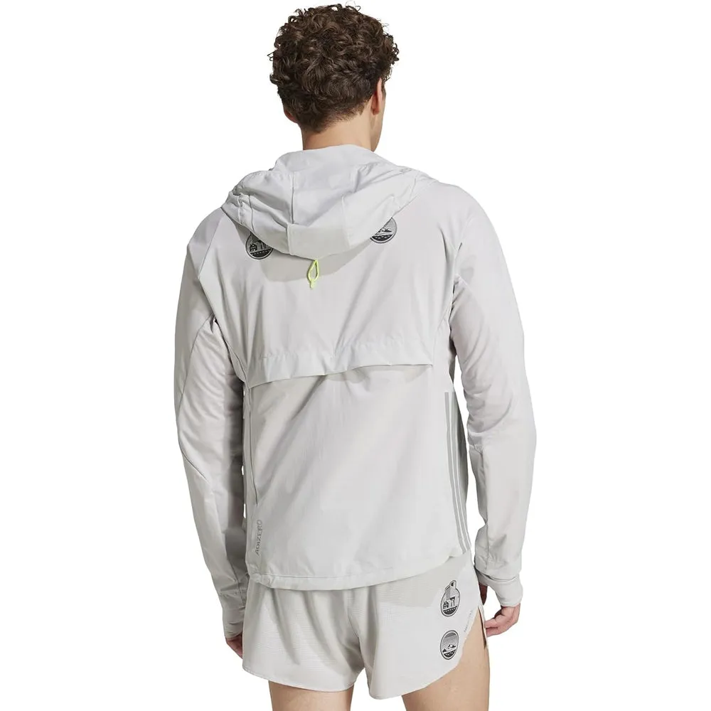 Adidas Adizero HE Ekiden Running Jacket - Grey