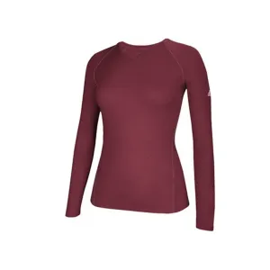 Adidas Climalite Women’s Long Sleeve Tee 3872, Collegiate Burgundy