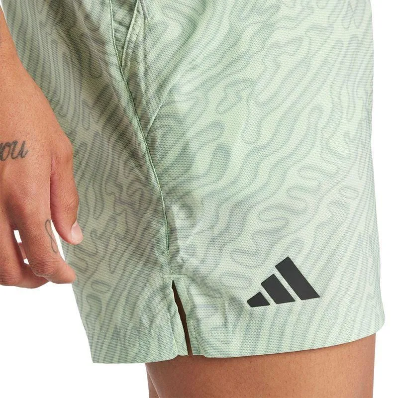 ADIDAS Melbourne Mens Pro 7 Inch Badminton Shorts - Green