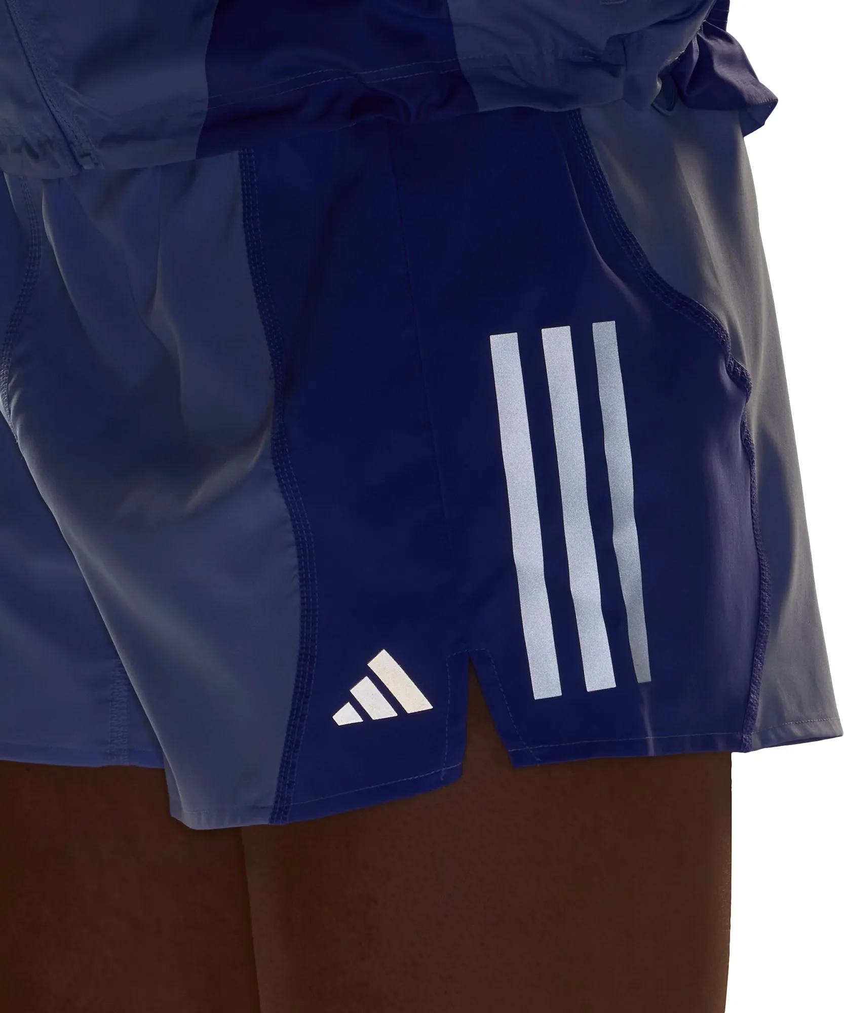 adidas Own The Run 3 Inch Womens Running Shorts - Blue