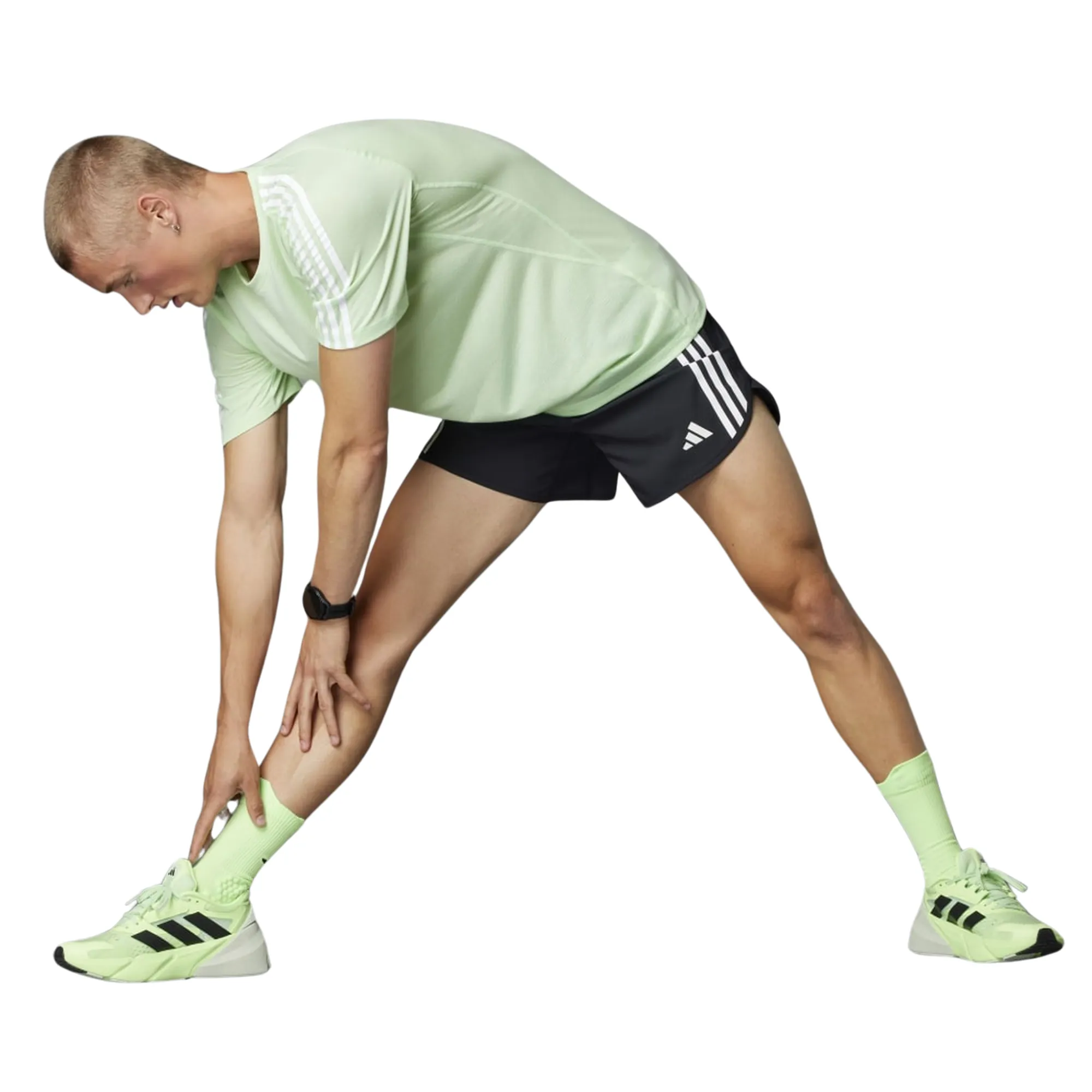 adidas Own The Run 3-Stripes Mens Shorts
