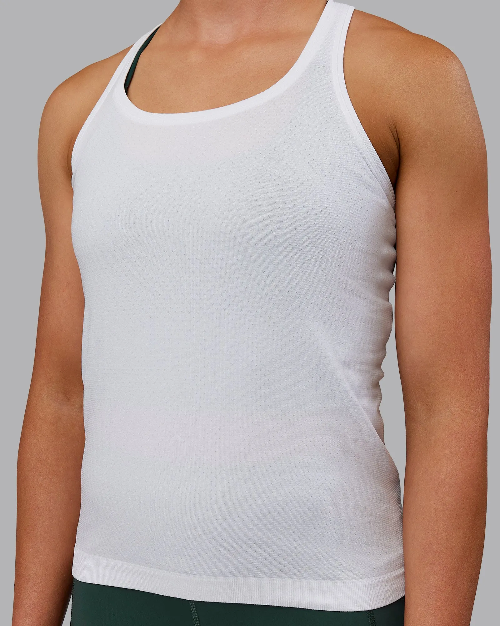AeroFLX  Seamless Tank - White/White