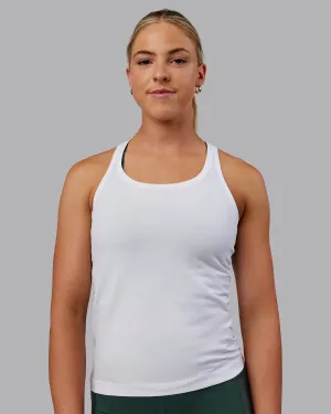 AeroFLX  Seamless Tank - White/White