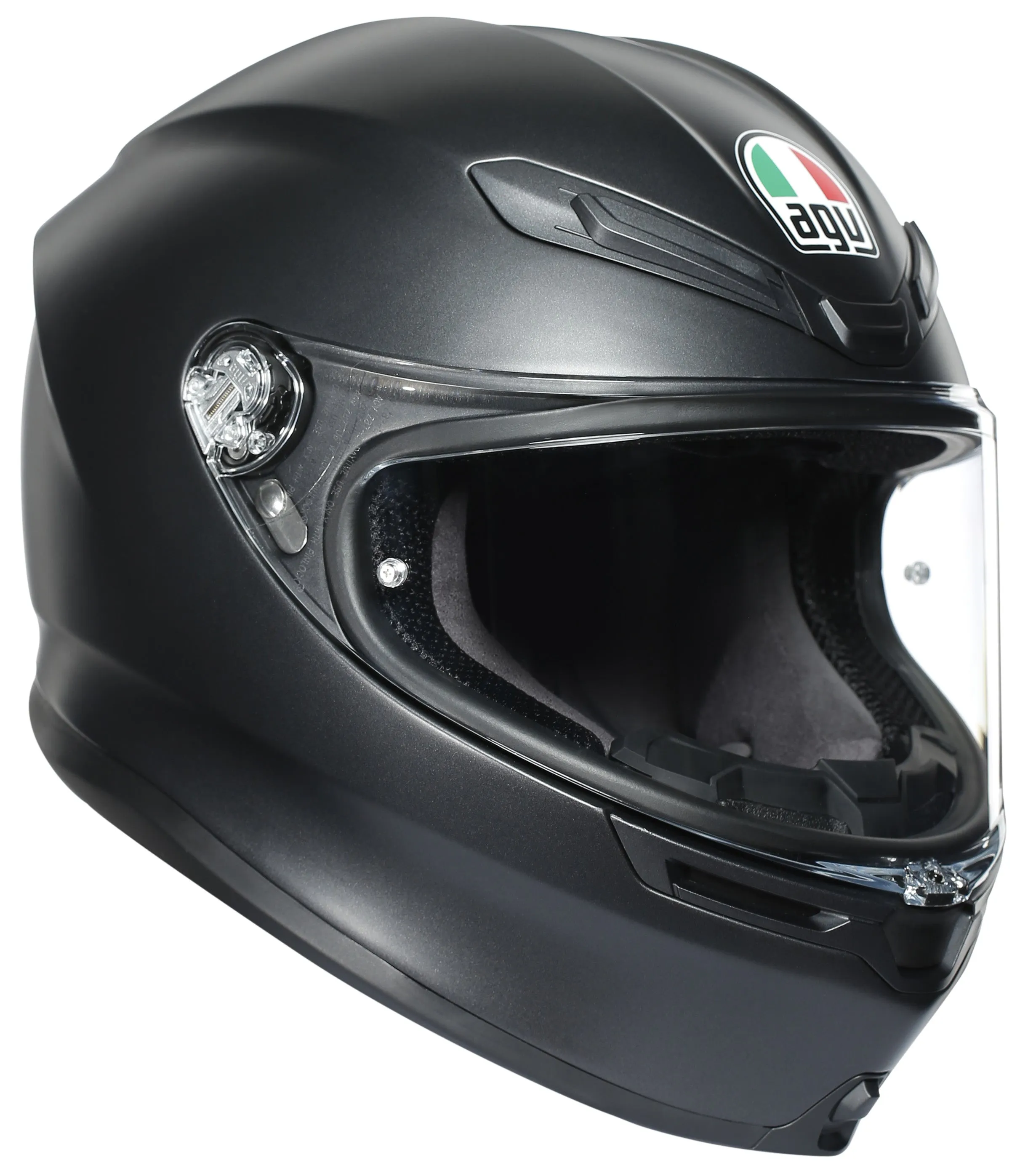 AGV K-6 Full-Face Motorcycle Helmet - Matte Black