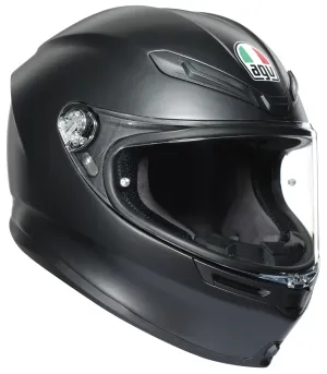 AGV K-6 Full-Face Motorcycle Helmet - Matte Black