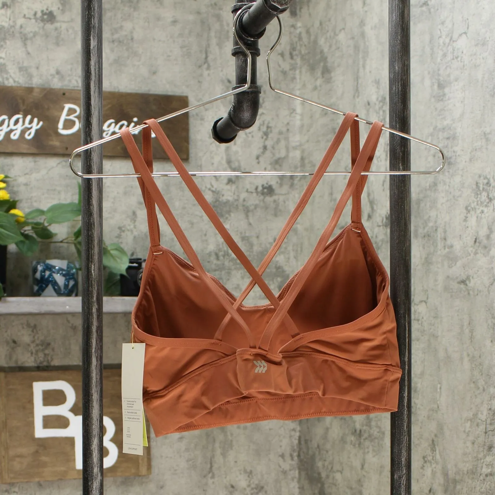 All In Motion Women's Low Support Strappy Longline Sports Bra