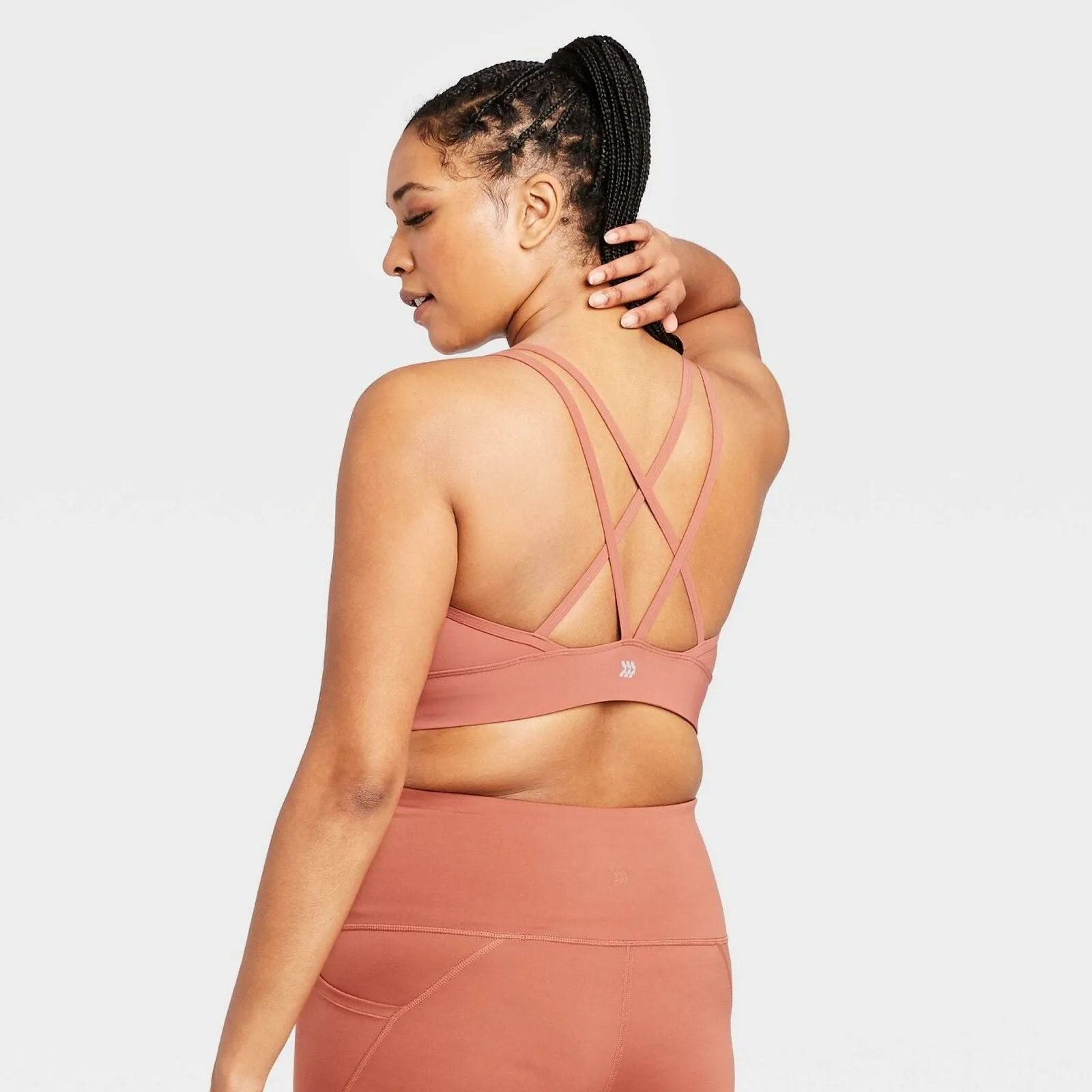 All In Motion Women's Low Support Strappy Longline Sports Bra