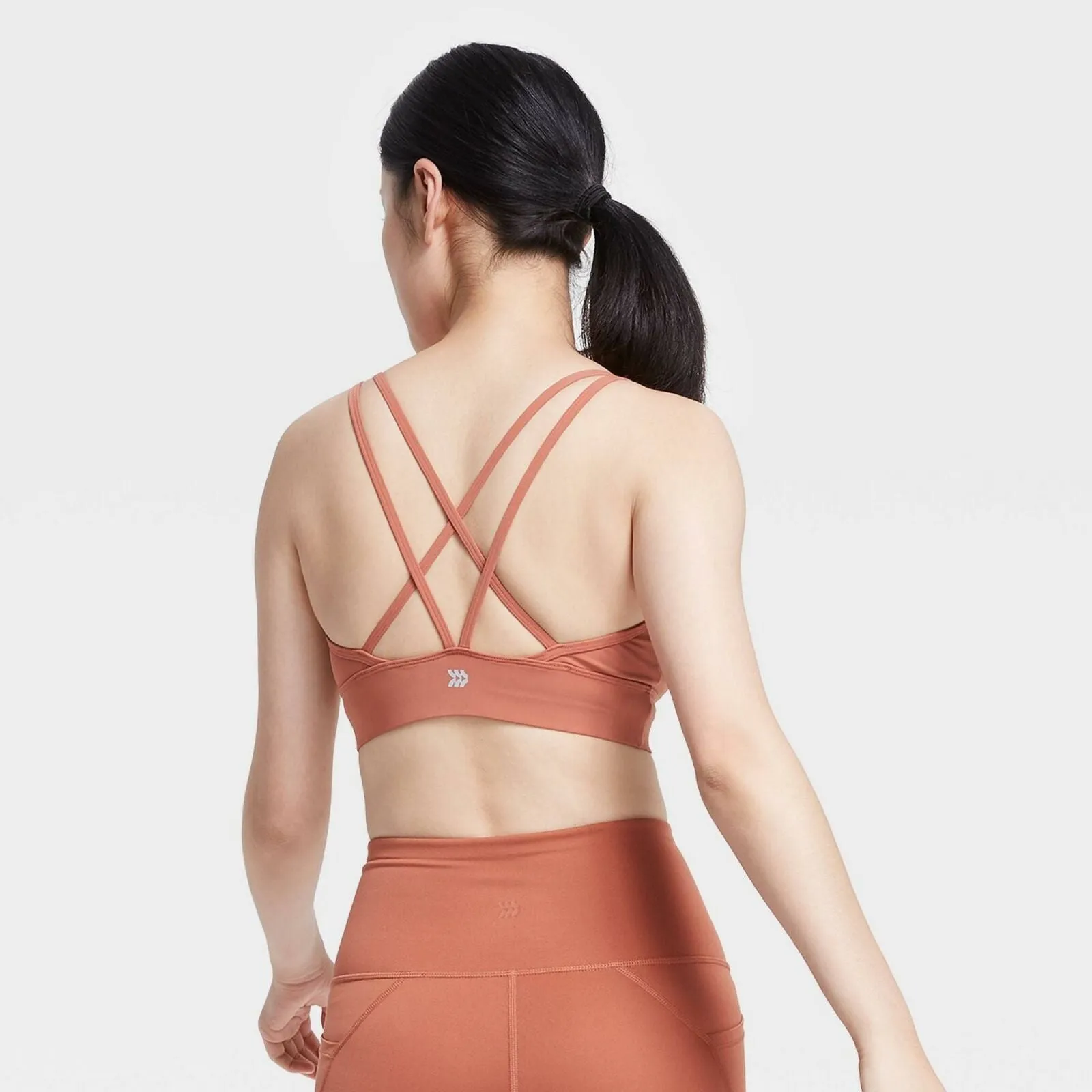 All In Motion Women's Low Support Strappy Longline Sports Bra
