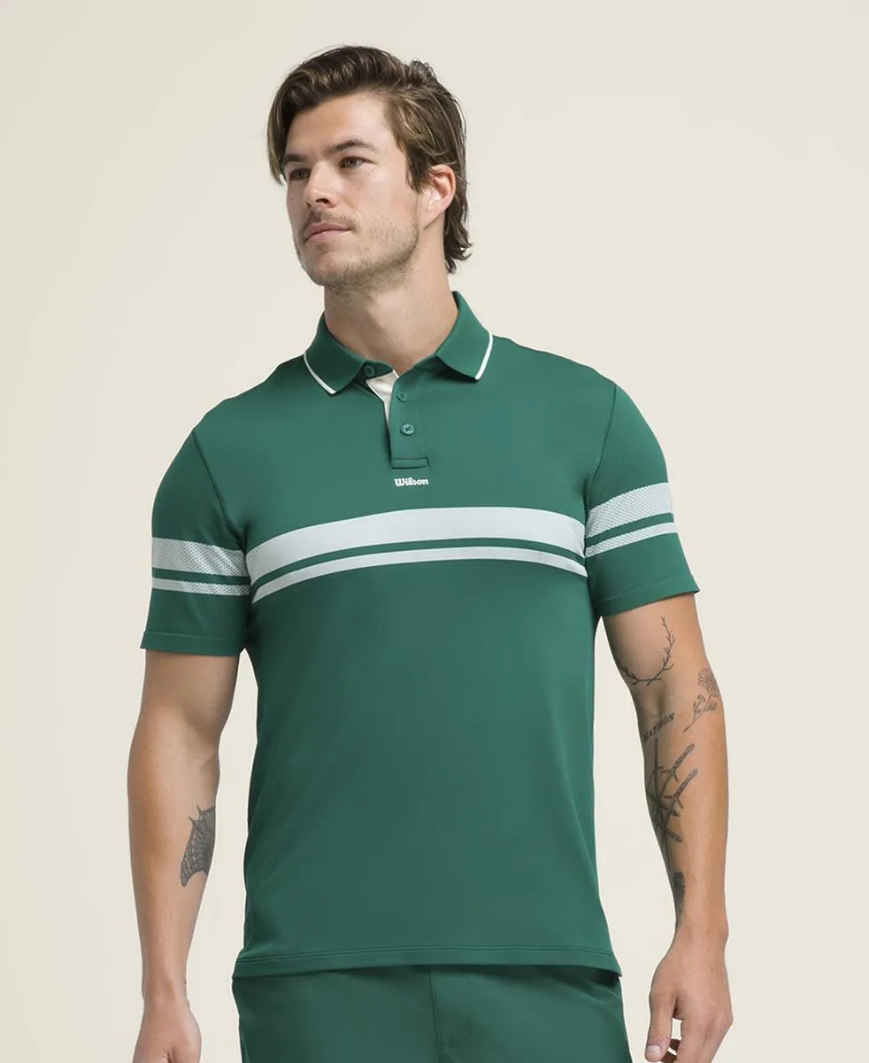 All Seasons Polo - Club Green Stripe