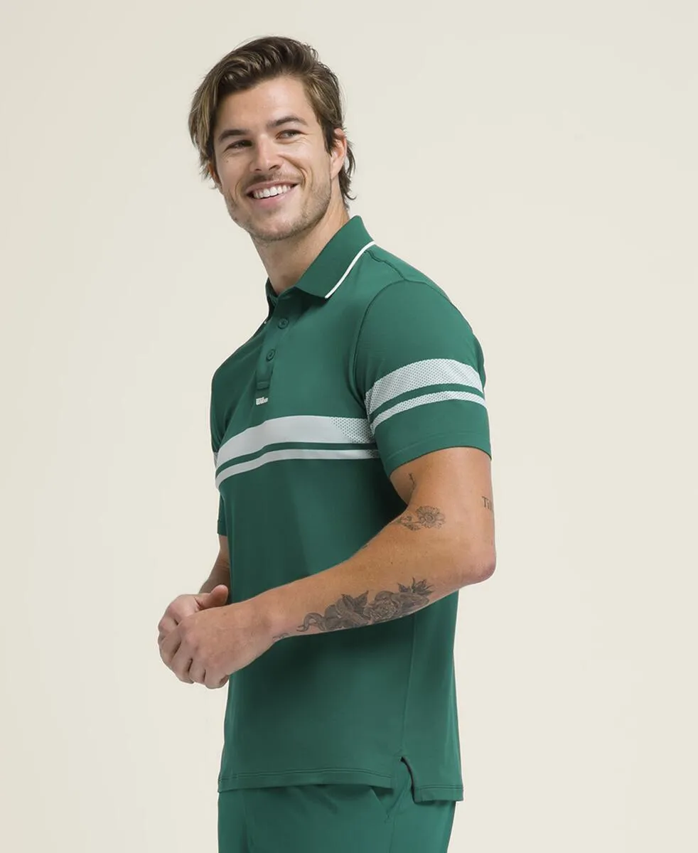 All Seasons Polo - Club Green Stripe