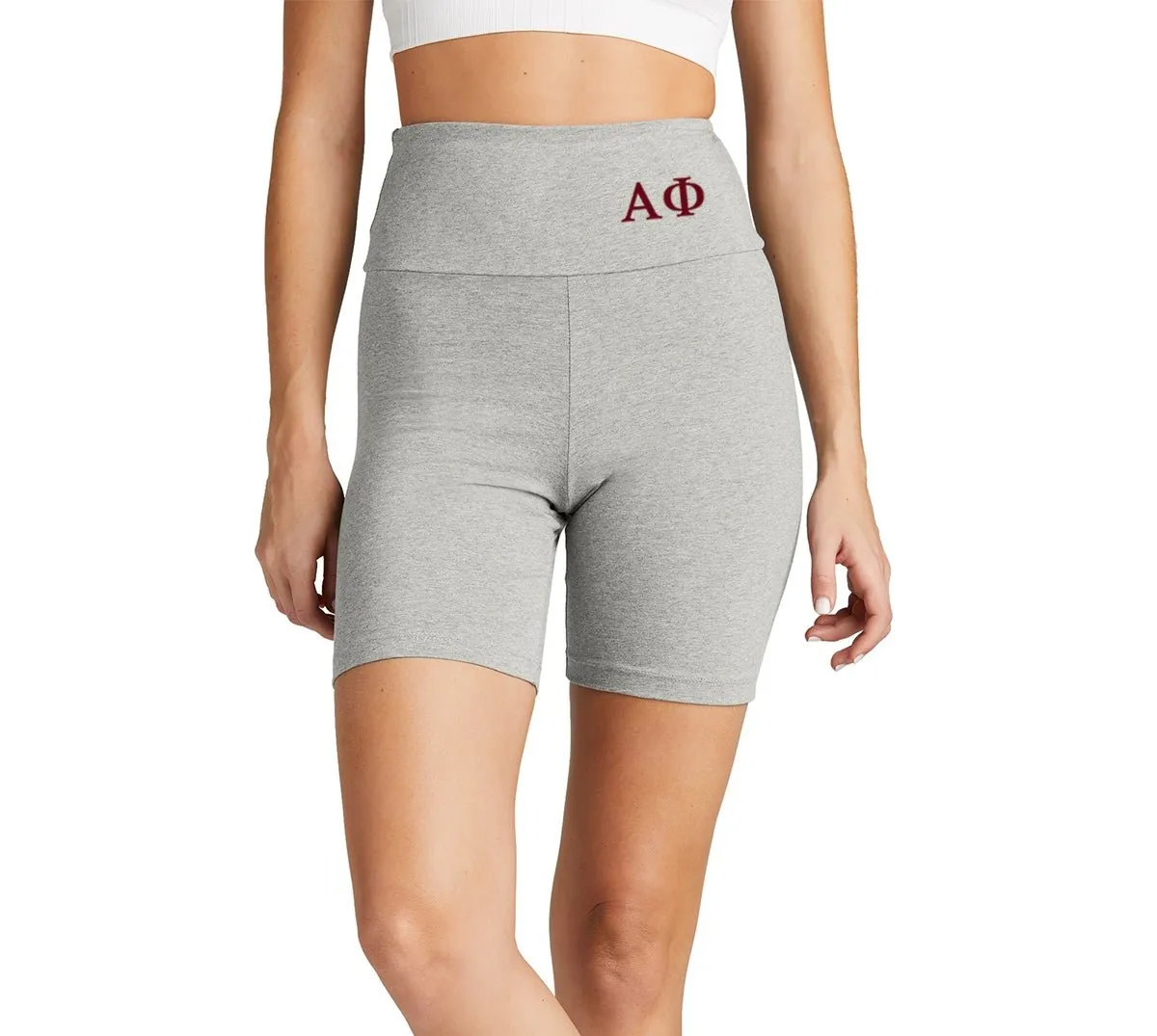 Alpha Phi High Waist Bike Shorts