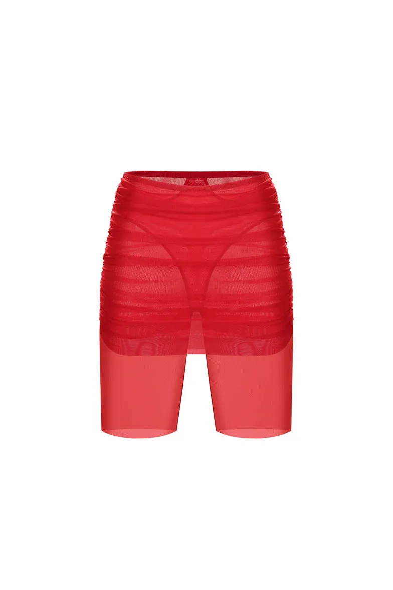 AMORA RED SHORTS