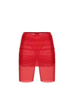 AMORA RED SHORTS