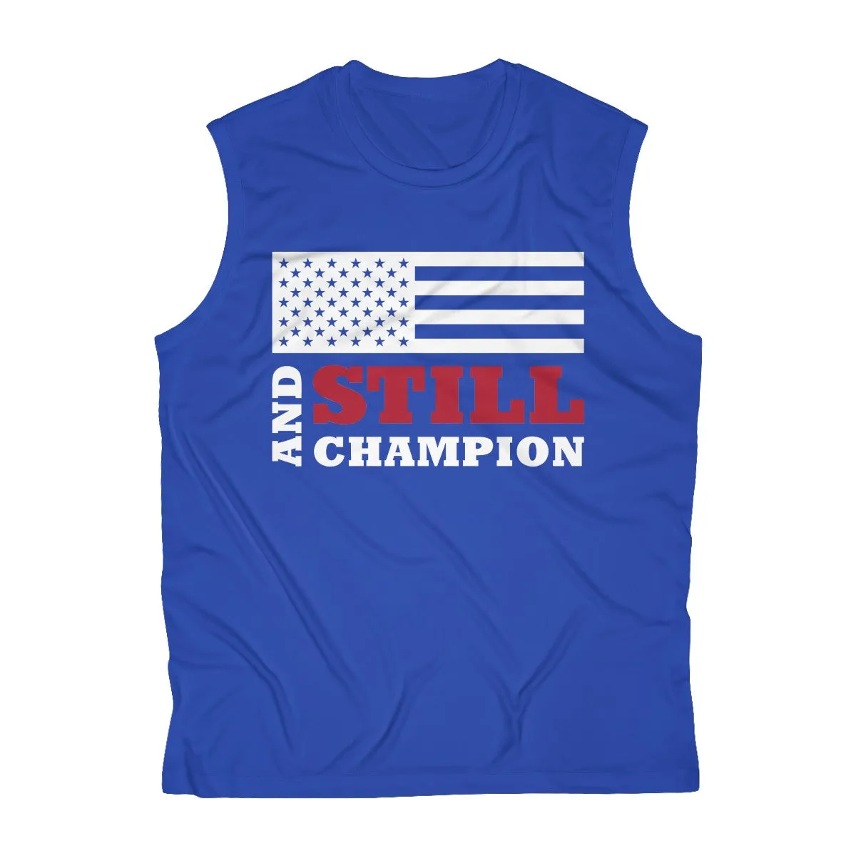 And Still Champion flag men's sleeveless performance tee