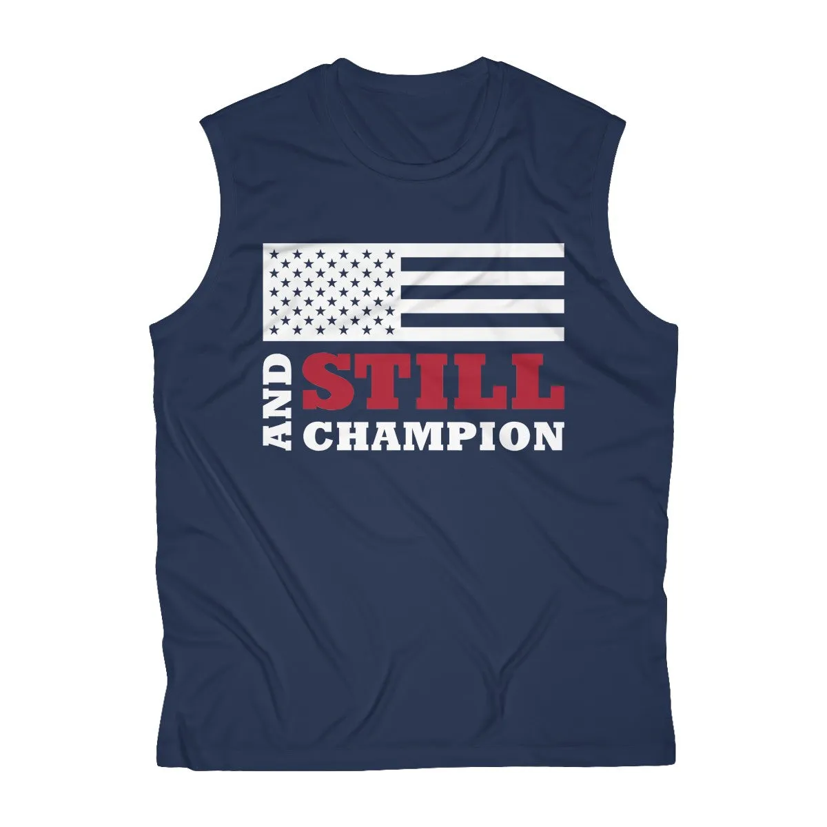 And Still Champion flag men's sleeveless performance tee